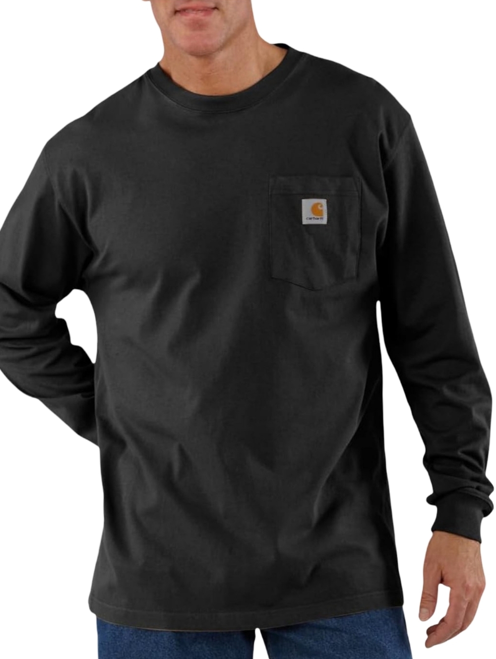 Carhartt 2XL -K126 Workwear Jersey Pocket Long-Sleeve Shirt Work Utility T-Shirt